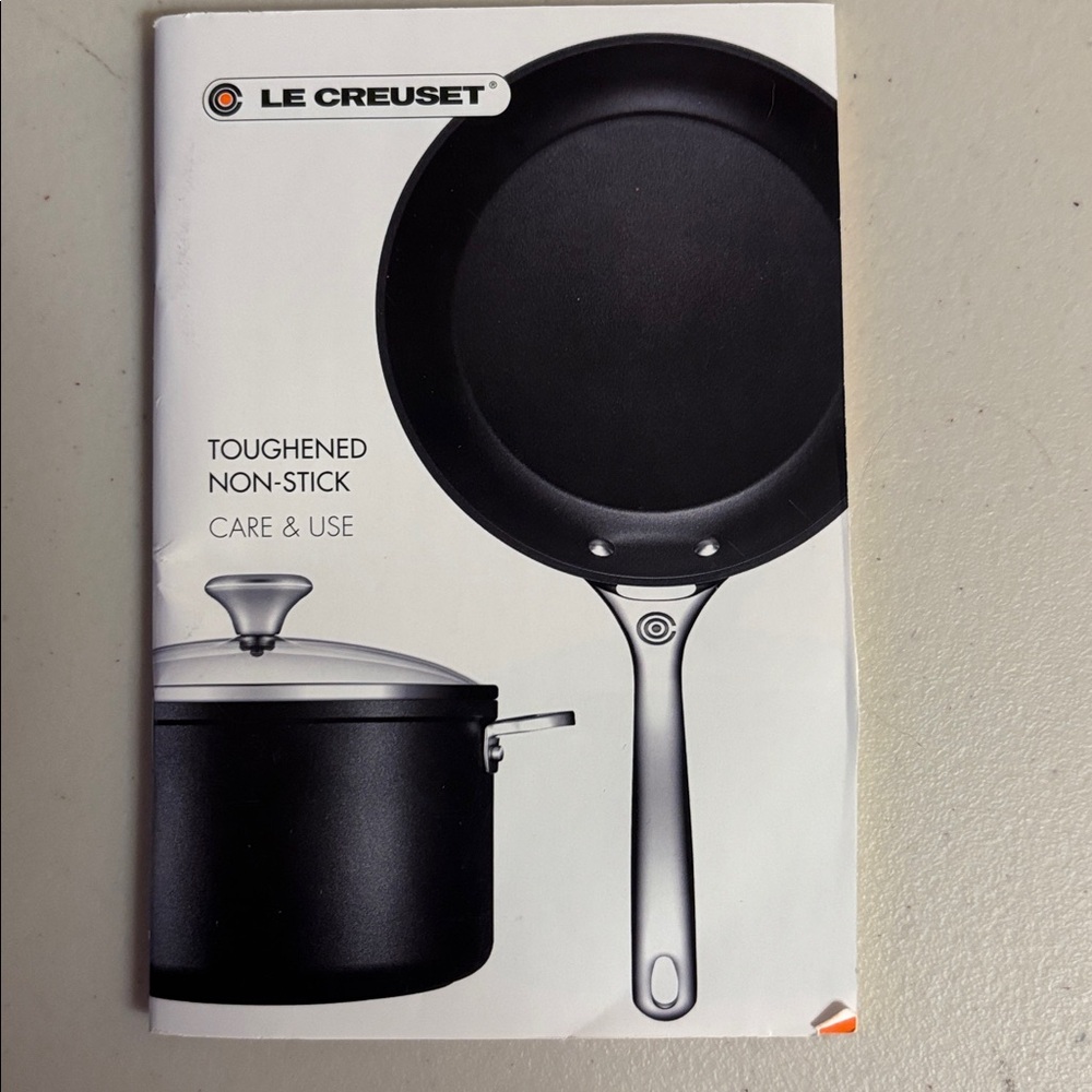 Le Creuset 10.25” Red Cast Iron Skillet with Lid - Picture 6 of 8